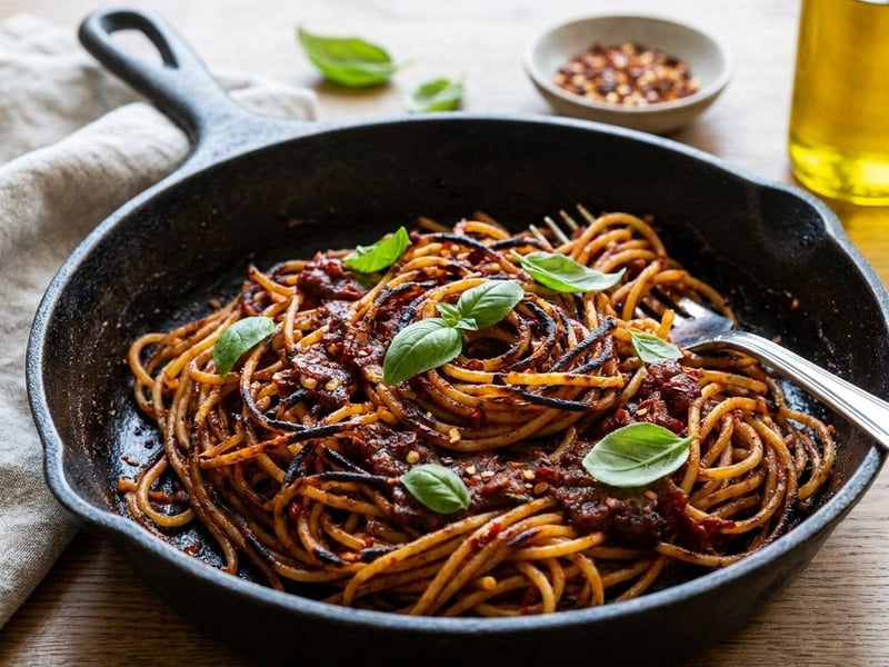 Spaghetti all'Assassina | Knusprig-feurige Pasta aus Bari