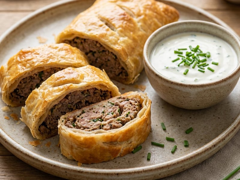 Wiener Fleischstrudel mit Faschiertem | Knusprig & Saftig