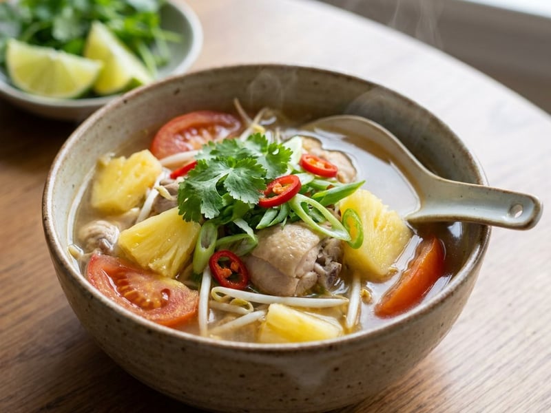 Canh Chua Ga | Vietnamese Sweet and Sour Chicken Soup