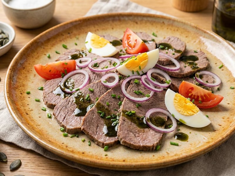 Sour Beef with Pumpkin Seed Oil | Styrian Classic