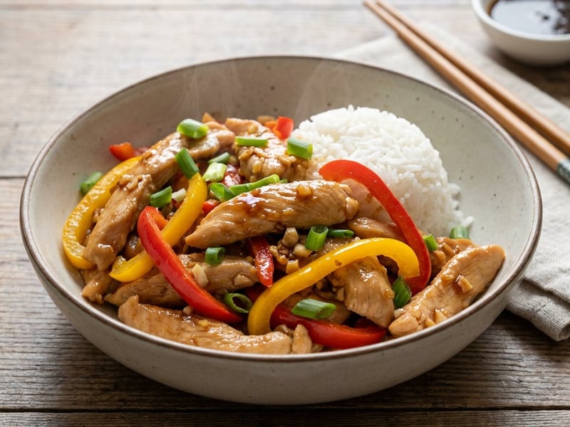 Wok-Hendl mit buntem Paprika | Knackig & in 15 Minuten