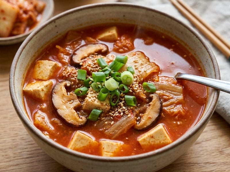 Korean Kimchi Tofu Soup | Spicy & Invigorating
