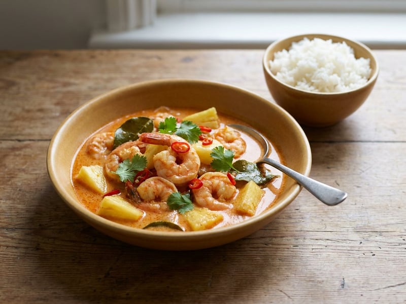 Gaeng Kua Sapparot | Thai Pineapple & Prawn Curry