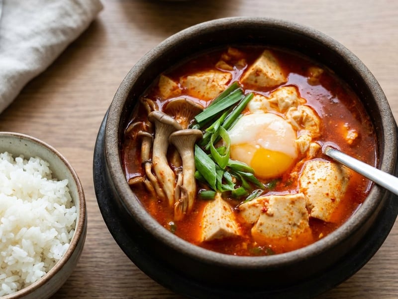 Sundubu Jjigae | Fiery Korean Tofu Soup