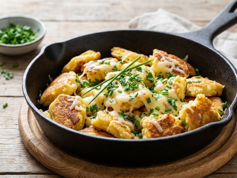 Herzhafter Topfenschmarren | Flaumiger Kräuter-Brunch