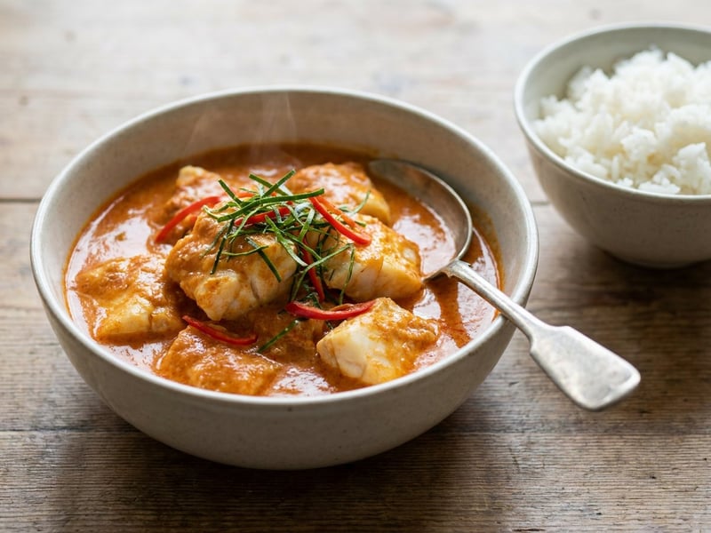 Chu Chee Pla | Cremiges Thai-Fischcurry mit Kokos