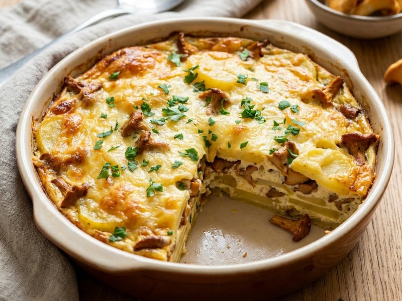 Waldviertel Potato and Mushroom Casserole | Oven-Baked