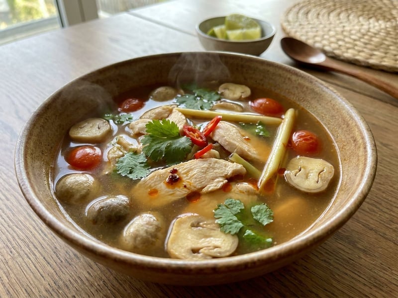 Tom Yum Gai | Spicy and Sour Thai Chicken Soup