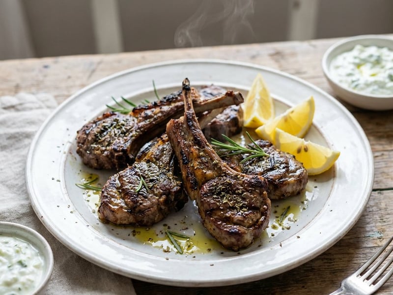 Griechische Lammkoteletts | Paidakia mit Zitrone & Kräutern