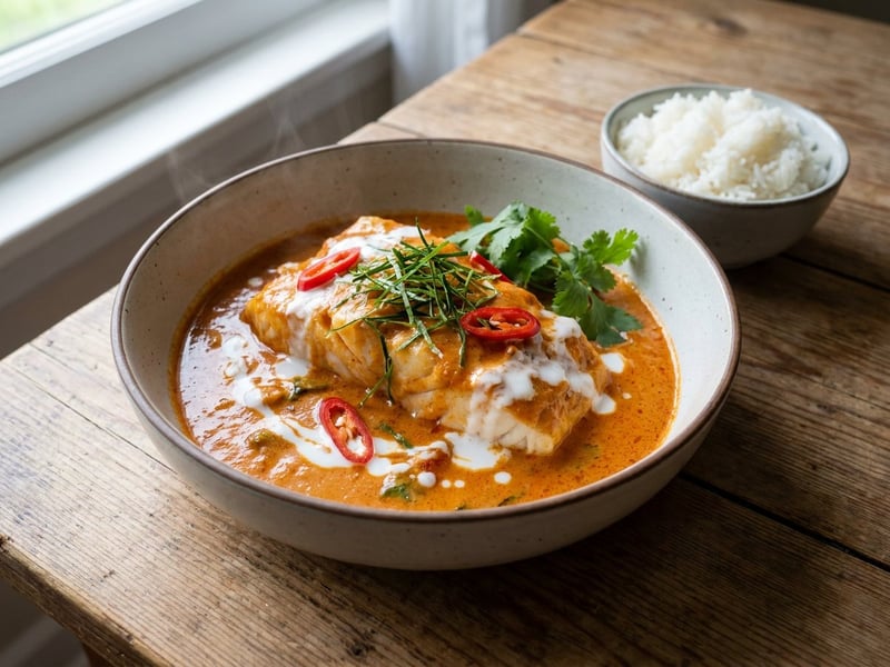 Chu Chee Pla | Cremiges rotes Thai-Fischcurry