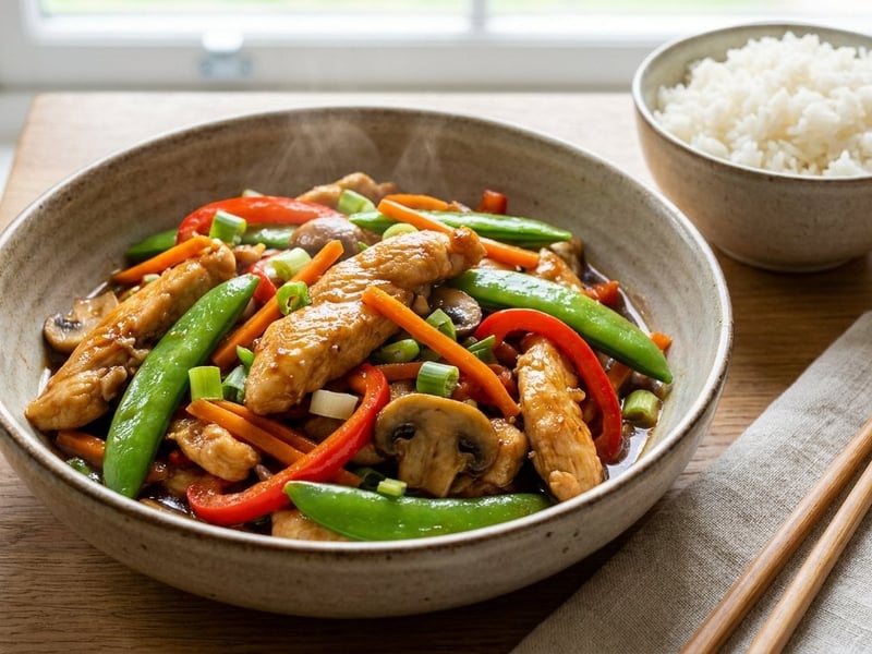Hendl Chop Suey | Knackiges Wok-Gemüse in 15 Minuten