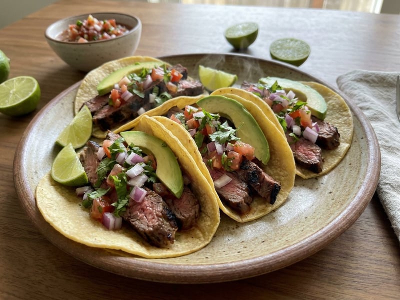 Mexican Carne Asada Tacos | Juicy Marinated Steak