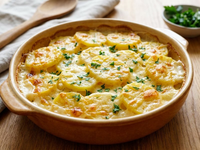 Tiroler Erdäpfel-Topfen-Auflauf | Cremig überbacken