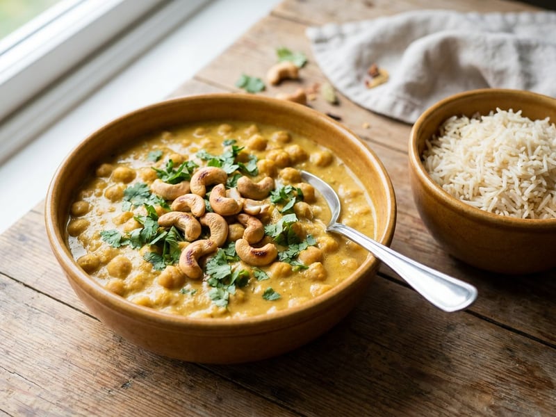 Indian Chickpea Korma | Creamy & Nutty