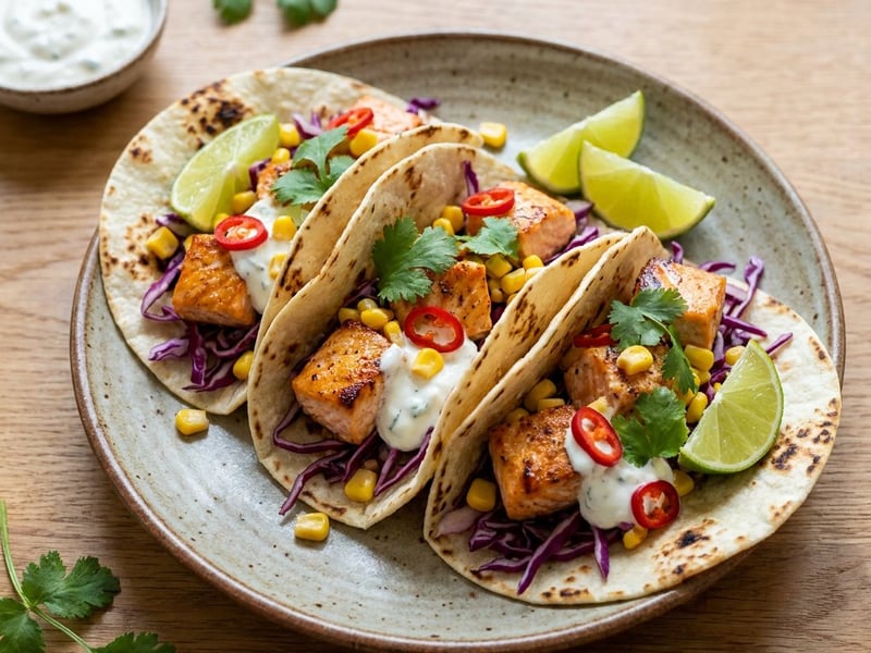 Grilled Fish Tacos | Quick Salmon Tacos