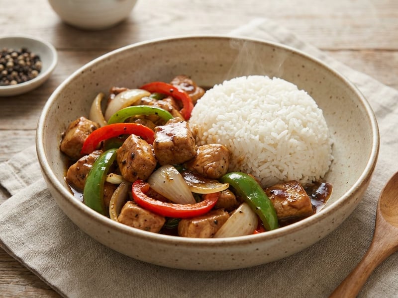 Black Pepper Wok-Hendl | Würzig in 15 Minuten