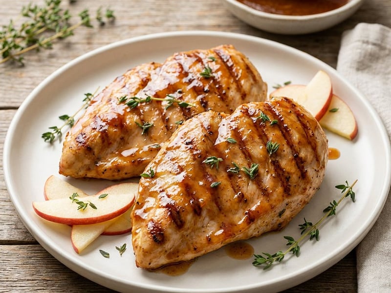 Grilled BBQ Turkey Steaks | With Smoky-Sweet Apple Glaze
