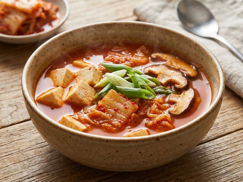 Kimchi Jjigae with Tofu | Spicy Korean Stew
