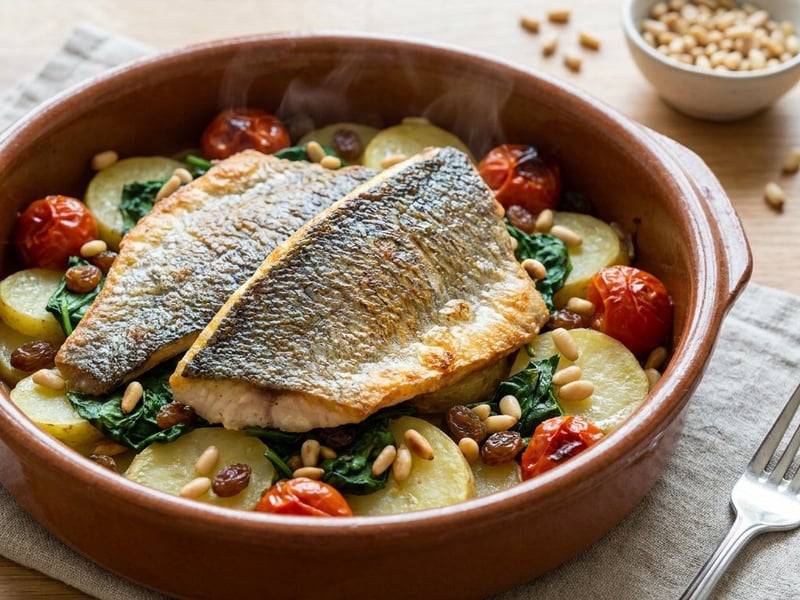 Mallorcan-Style Sea Bass | Oven-Baked