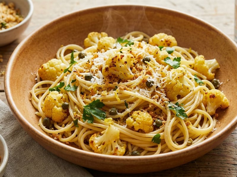 Sicilian Cauliflower Pasta | With Crispy Breadcrumbs