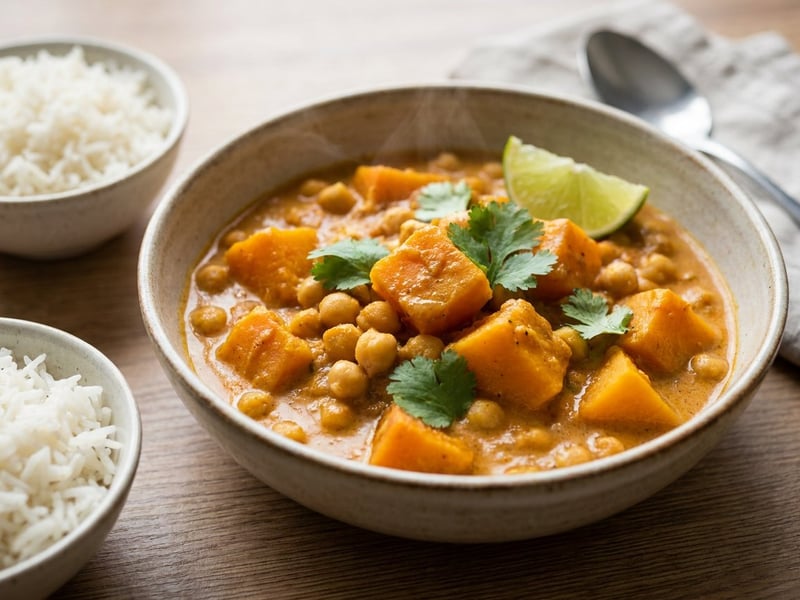 Indisches Kürbis-Kichererbsen-Curry | Cremig & Wärmend