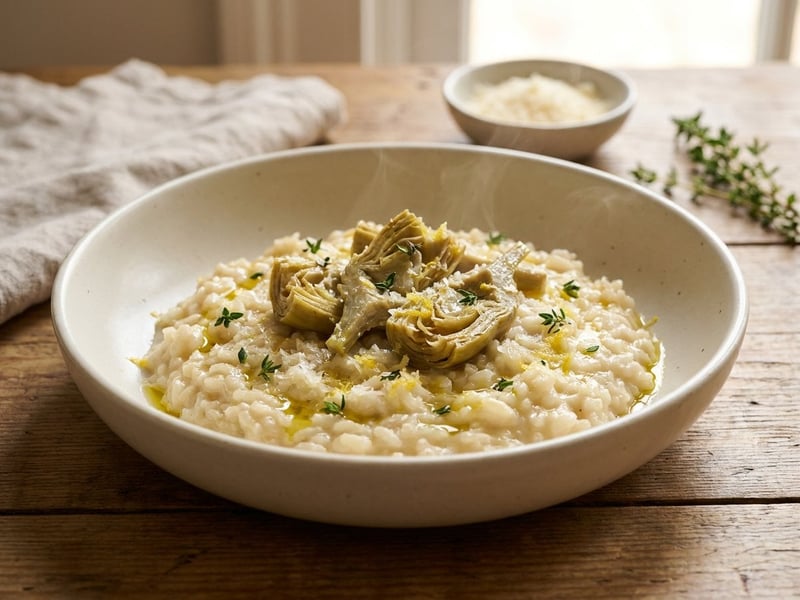 Cremiges Artischocken-Risotto | Italienischer Klassiker