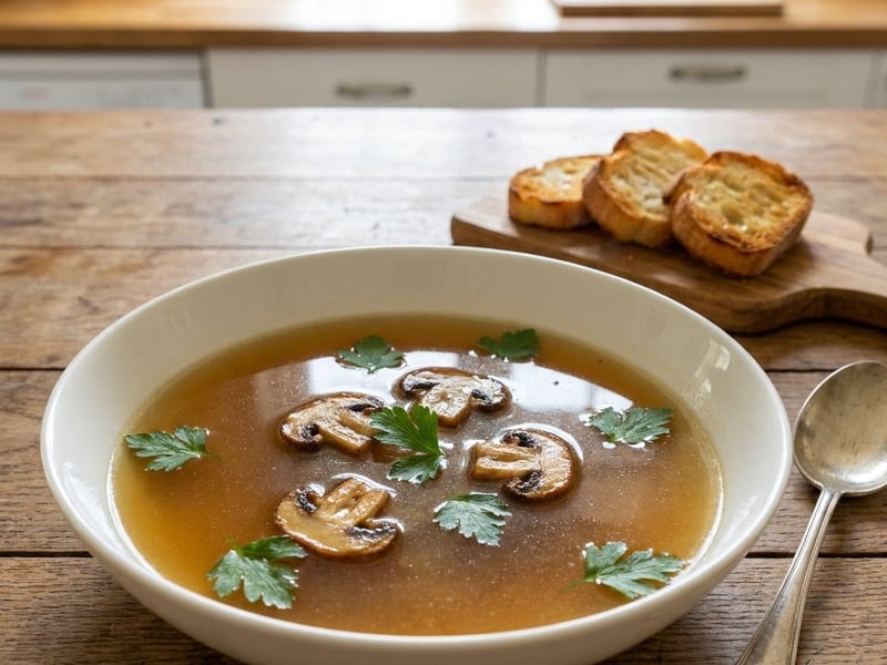 Französische Steinpilz-Consommé | Edle Waldpilz-Essenz