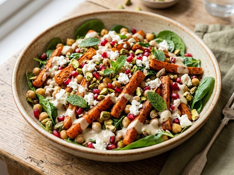 Middle Eastern Carrot Salad with Feta | Oven-Roasted