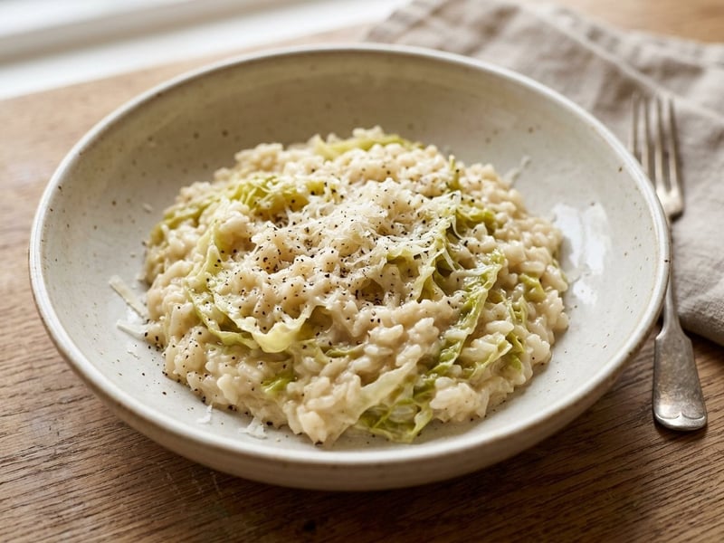 Cremiges Wirsing-Risotto | Risotto alla Verza