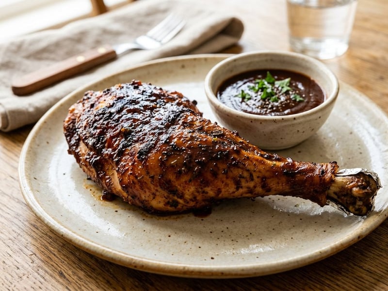 Gegrillte BBQ-Putenkeule | Rauchig & saftig