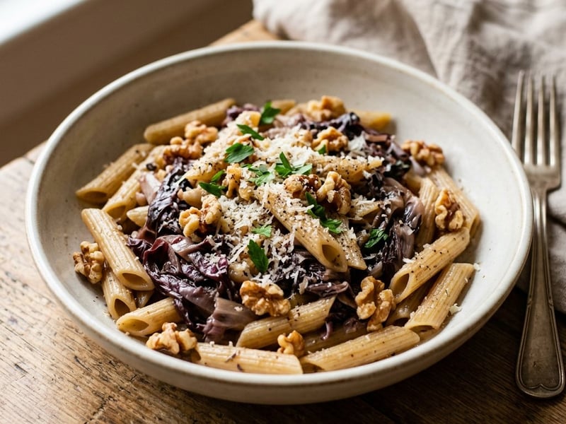 Pasta con Radicchio e Noci | Feiner Herbstklassiker