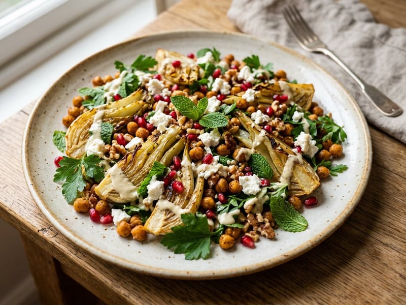 Orientalischer Fenchel-Salat mit Feta | Würzig geröstet