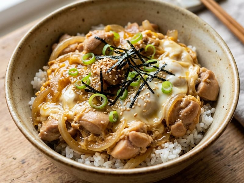Japanese Oyakodon | Juicy Street Food Chicken on Rice