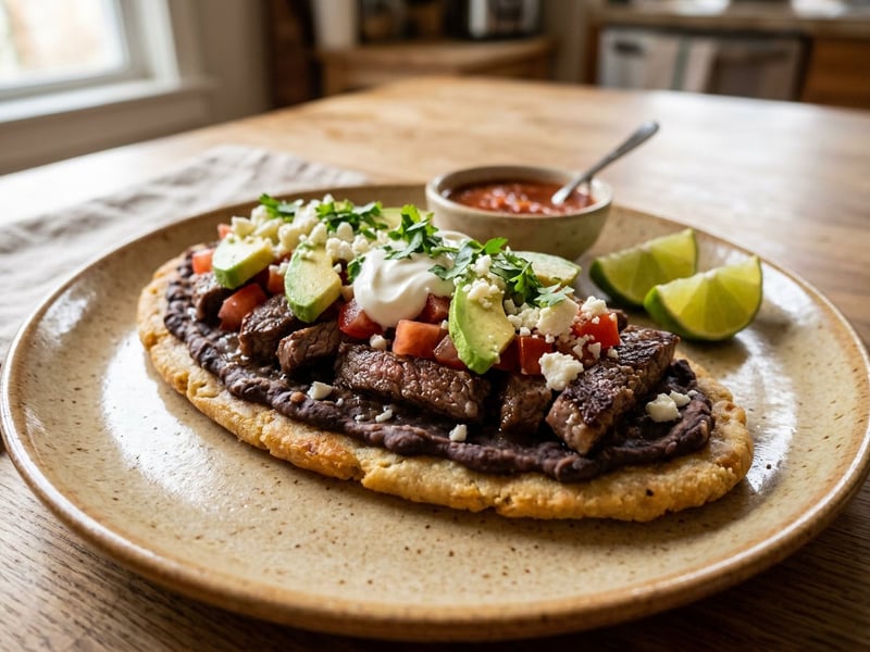 Mexican Huaraches con Bistec | Crispy & Hearty