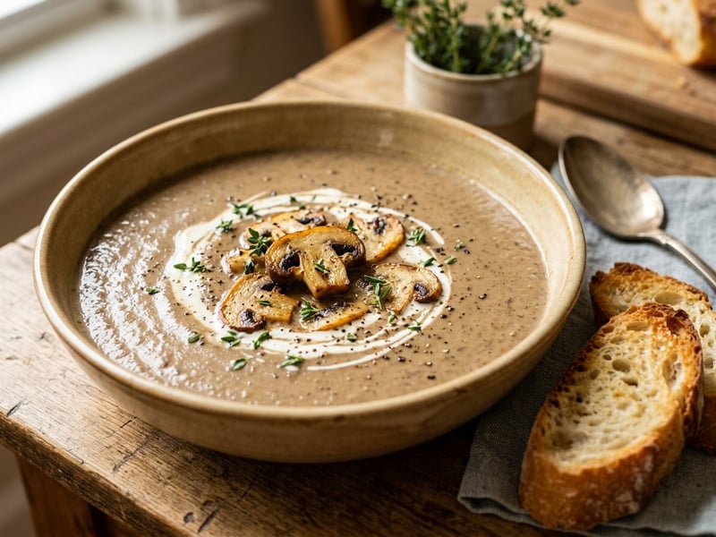 French Roasted Mushroom Soup | From the Oven