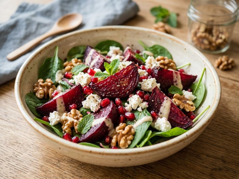 Orientalischer Rote-Rüben-Salat mit Feta | Aus dem Backrohr