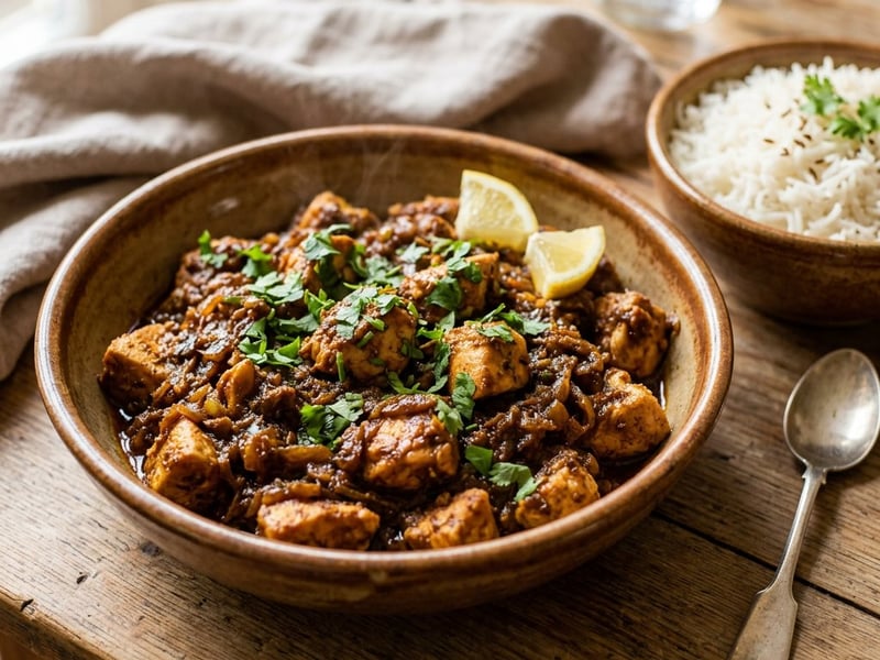 Indian Chicken Bhuna | Spicy Chicken Skillet in 25 Mins