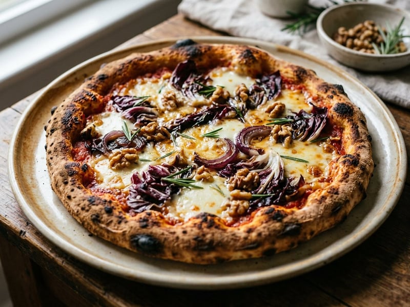 Pizza with Radicchio & Scamorza | Oven-Baked