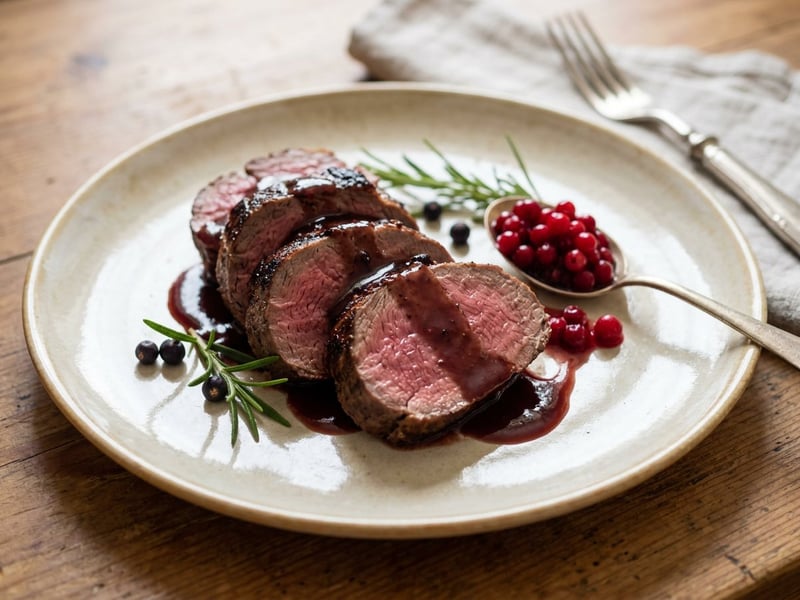 Oven-Roasted Saddle of Venison | Tender & Cooked Pink