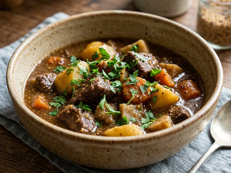 Kremser Mustard Beef Stew | Tender & Savory Braise