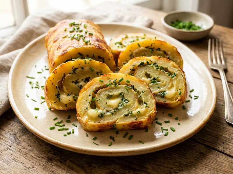 Waldviertel Potato Roulade | With Fine Mountain Cheese & Herbs