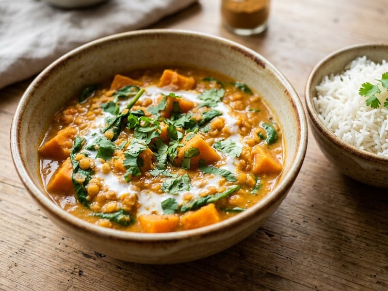 Sweet Potato & Lentil Curry | Creamy & Warming