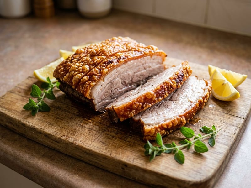 Greek Crispy Pork Belly