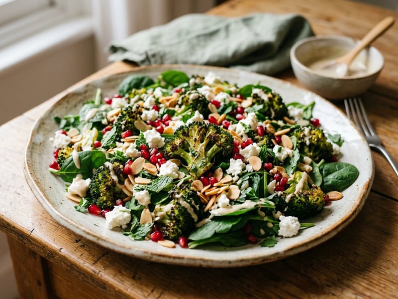 Orientalischer Brokkolisalat mit Feta | Knusprig aus dem Backrohr