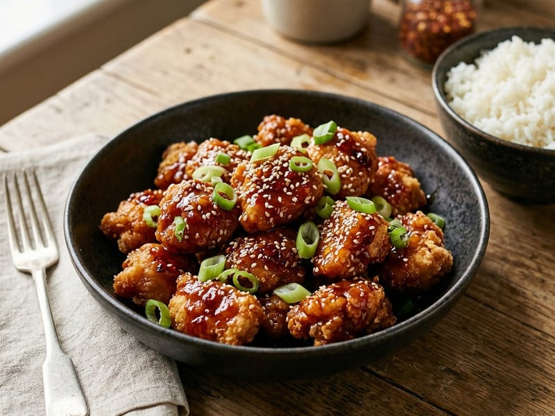 General Tso Wok-Hendl | Knusprig & pikant in 15 Minuten