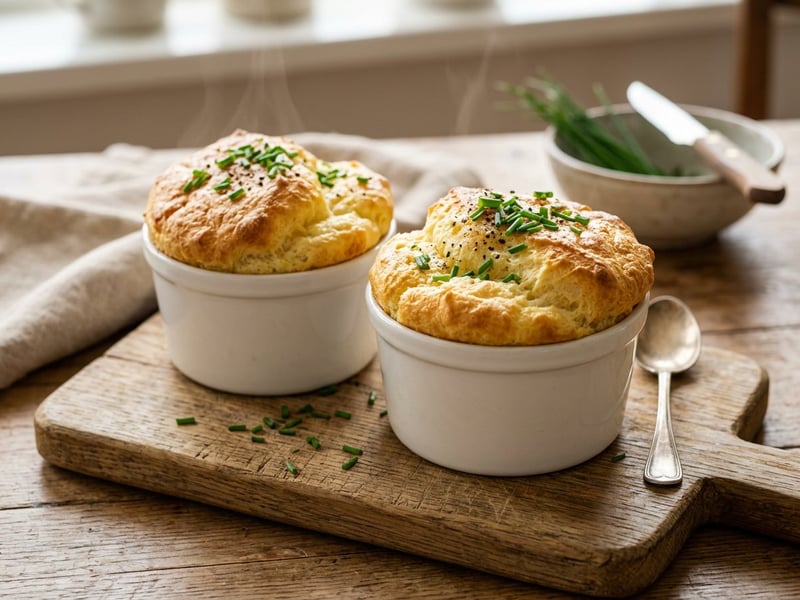 Savory Bergkäse Soufflé | Fluffy from the Oven