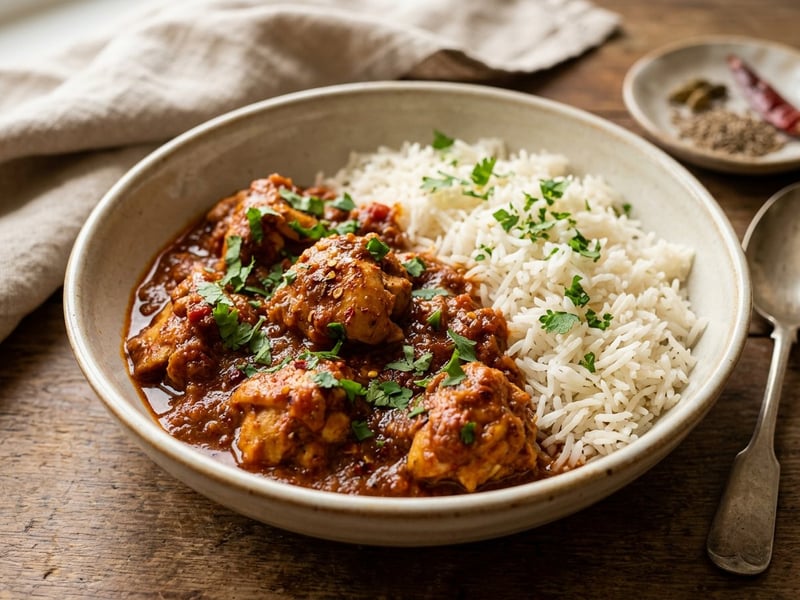 Indisches Hendl Vindaloo | Feurig-würzig in 25 Min.