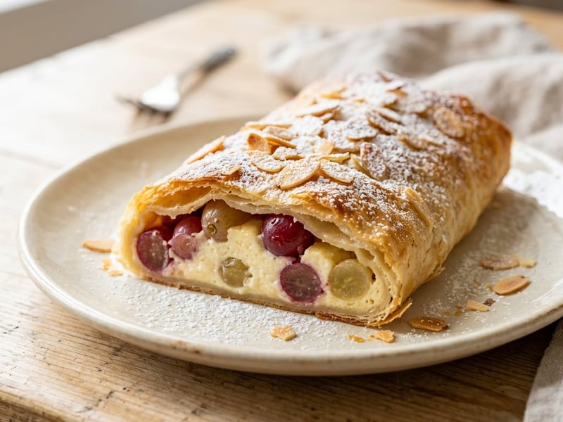 Steirischer Weintrauben-Topfenstrudel | Knusprig & Saftig