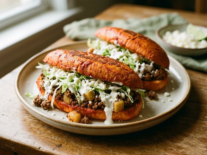 Mexican Pambazos | Spicy Street Food Sandwiches