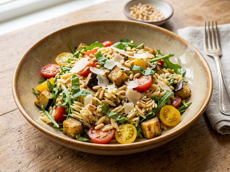 Sizilianischer Orzo-Salat | Melanzani & Pecorino